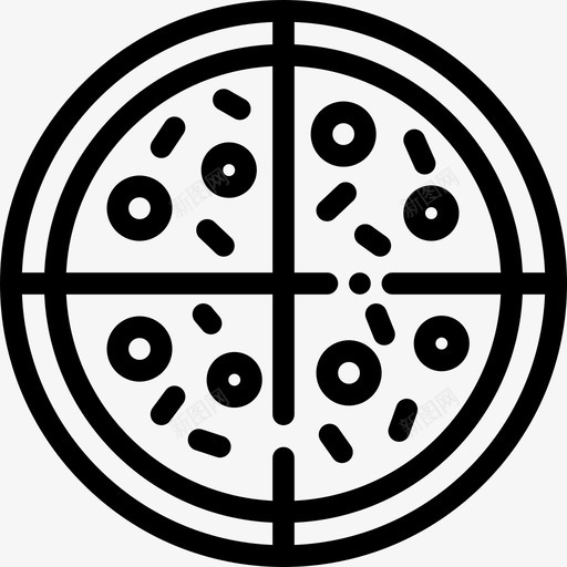 披萨面包店13直式图标svg_新图网 https://ixintu.com 披萨 直式 面包店13