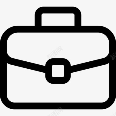 手提箱商务管理17直系图标图标