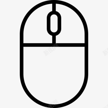 鼠标设备7线性图标图标
