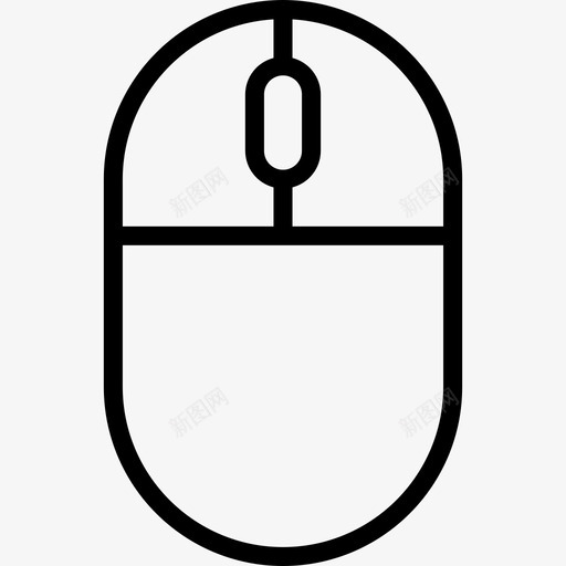 鼠标设备7线性图标svg_新图网 https://ixintu.com 线性 设备7 鼠标