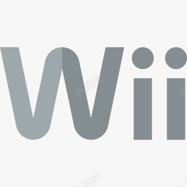 Wii视频游戏标识4扁平图标图标