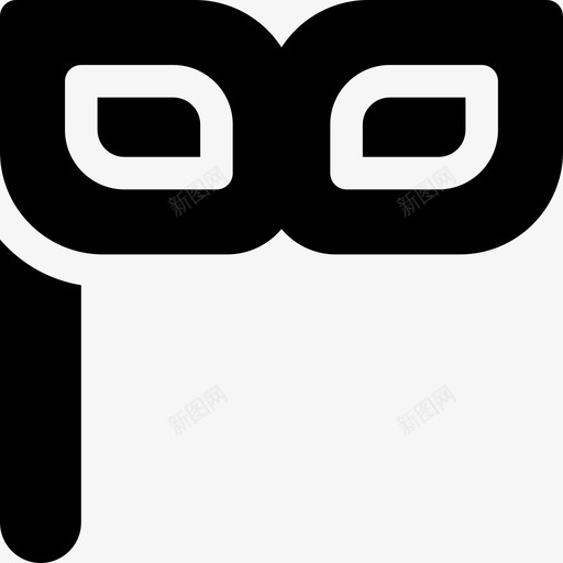 眼罩秘密间谍2填充型图标svg_新图网 https://ixintu.com 填充型 眼罩 秘密间谍2