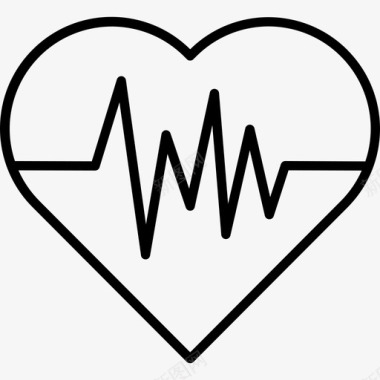 心脏医学96线性图标图标
