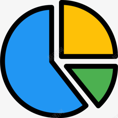 饼图业务图表和图表4线颜色图标图标