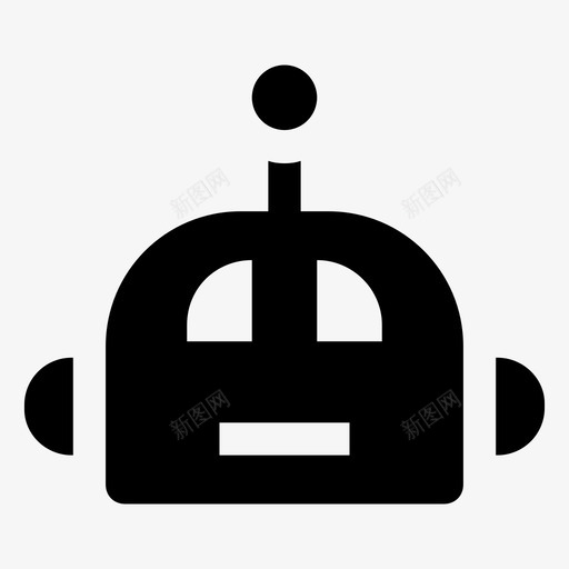 机器人安卓人工智能图标svg_新图网 https://ixintu.com 人工智能 人工智能和机器人学固体图标 仿人 仿生人 安卓 机器人