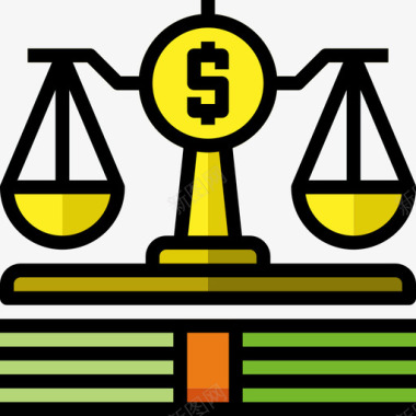 法律商业和金融57线性颜色图标图标