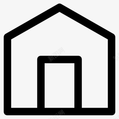 家庭建筑物房屋图标图标