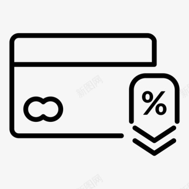信用卡支付佣金银行图标图标