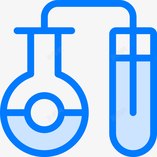 试管科学53蓝色图标svg_新图网 https://ixintu.com 科学53 蓝色 试管