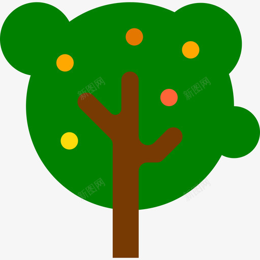 树木农业和园艺5平坦图标svg_新图网 https://ixintu.com 农业和园艺5 平坦 树木