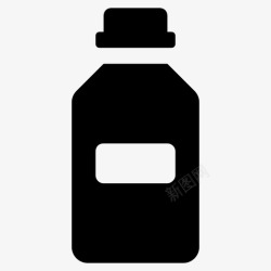 大瓶糖浆药水药瓶糖浆图标高清图片