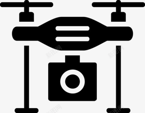 无人机无人机摄像头迷你无人机图标图标