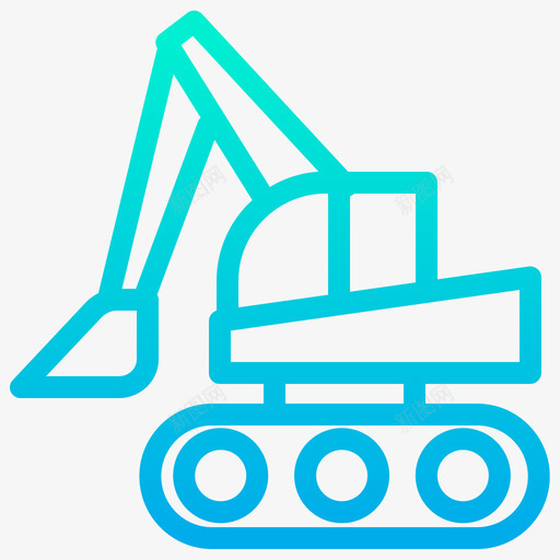 挖掘机施工和工具5坡度图标svg_新图网 https://ixintu.com 坡度 挖掘机 施工和工具5