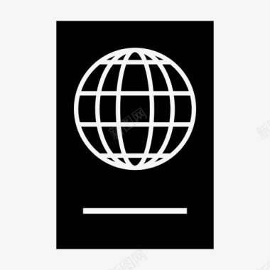 护照全球国际图标图标