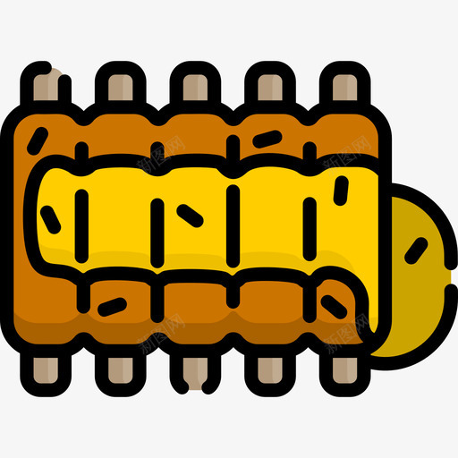 烧烤夏季11线性颜色图标svg_新图网 https://ixintu.com 夏季11 烧烤 线性颜色