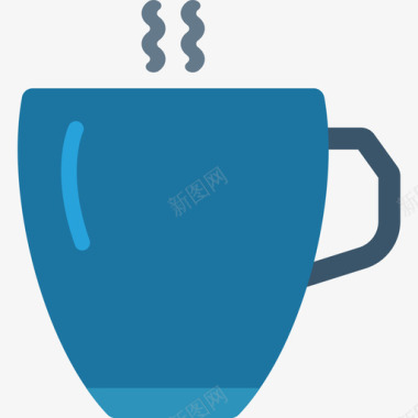 咖啡杯食物59扁平图标图标