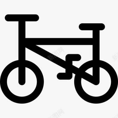 自行车生态90直线型图标图标