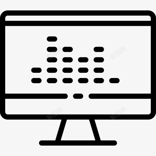 计算机办公室40线性图标svg_新图网 https://ixintu.com 办公室40 线性 计算机