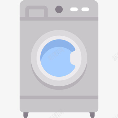 洗衣机家庭和生活公寓图标图标
