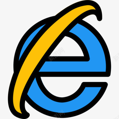 InternetExplorer徽标和品牌2线性颜色图标图标