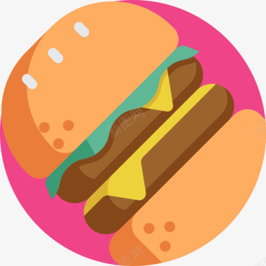 汉堡快餐15无糖图标图标
