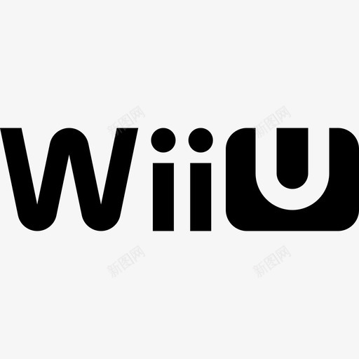 WiiU视频游戏徽标6填充图标svg_新图网 https://ixintu.com WiiU 填充 视频游戏徽标6