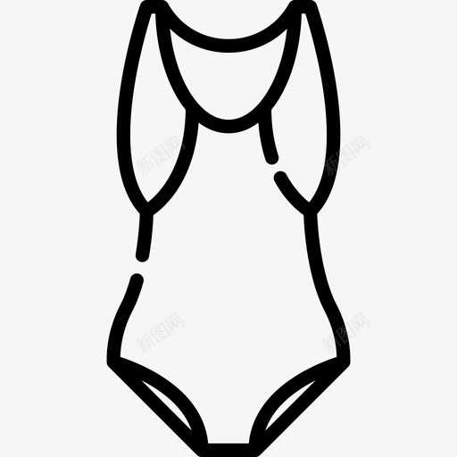 泳装水上锦标赛2直线型图标svg_新图网 https://ixintu.com 水上锦标赛2 泳装 直线型