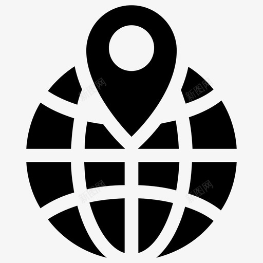 全球定位地理信息系统地理定位或定位图标svg_新图网 https://ixintu.com 全球定位 卫星导航 地理信息系统 地理定位 地理定位或定位 定位系统 机场服务实体图标