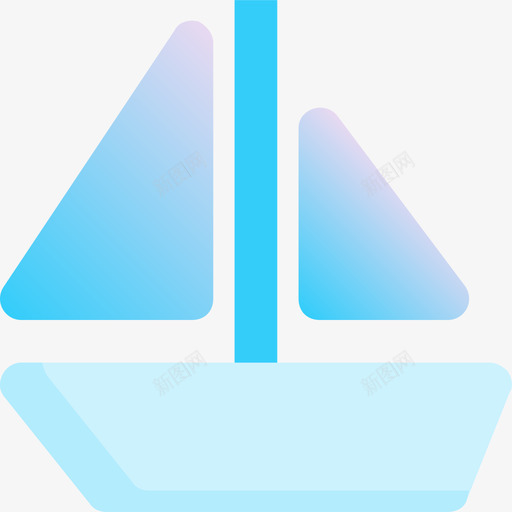 帆船运动39蓝色图标svg_新图网 https://ixintu.com 帆船 蓝色 运动39