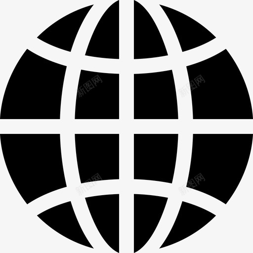 地球仪地理6填充图标svg_新图网 https://ixintu.com 地球仪 地理6 填充