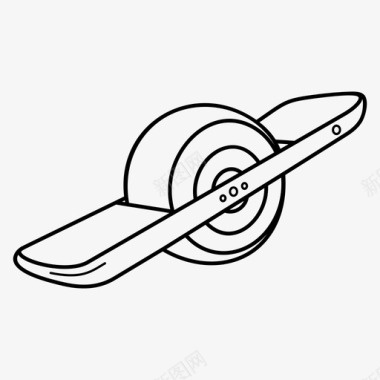 单轮电动滑板气垫板单轮图标图标