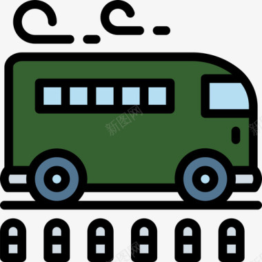 巴士旅行112线颜色图标图标