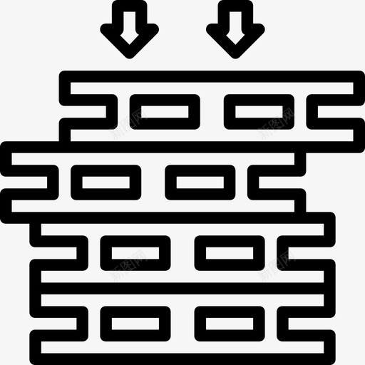 托盘物流17线性图标svg_新图网 https://ixintu.com 托盘 物流17 线性