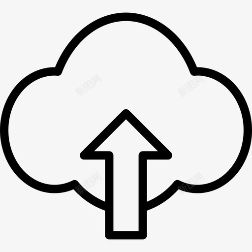 云设备和技术6线性图标svg_新图网 https://ixintu.com 云 线性 设备和技术6