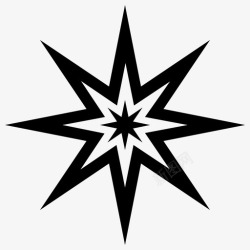 装饰性星星星星明亮的装饰性的图标高清图片