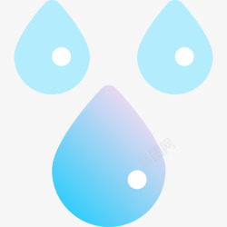 蓝色水滴水滴天气114蓝色图标高清图片