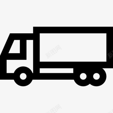 卡车运输54直线图标图标