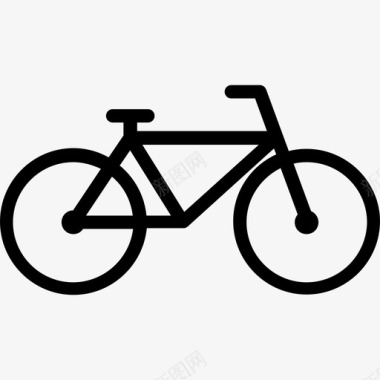 自行车运动型65直线型图标图标