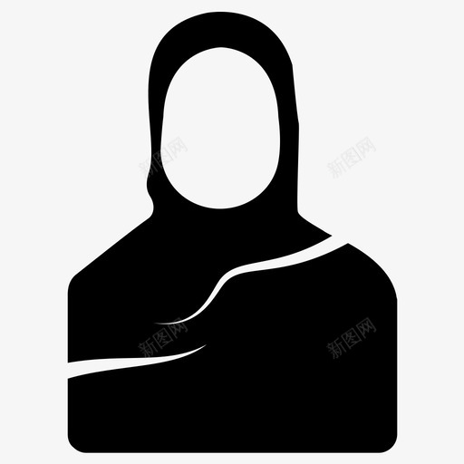 穆斯林妇女阿拉伯妇女巴拉尼亚妇女图标svg_新图网 https://ixintu.com 伊斯兰标签固体图标 巴拉尼亚妇女 穆斯林妇女 阿拉伯妇女