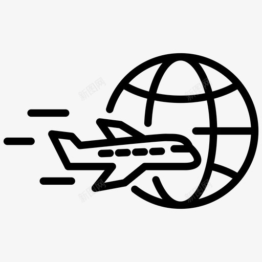 飞机航空公司航空图标svg_新图网 https://ixintu.com 旅行 航空 航空公司 飞机 飞机2 飞行