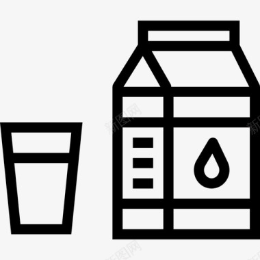 牛奶健康11直系图标图标