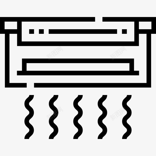 空调真实状态3线性图标svg_新图网 https://ixintu.com 真实状态3 空调 线性