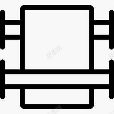 机架浴室12线性图标图标