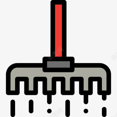 耙子在村里6线颜色图标图标