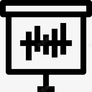 条形图图形和图表线性图标图标