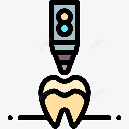 牙齿3d打印12线性颜色图标svg_新图网 https://ixintu.com 3d打印12 牙齿 线性颜色