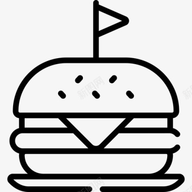 汉堡派对庆祝2直系图标图标