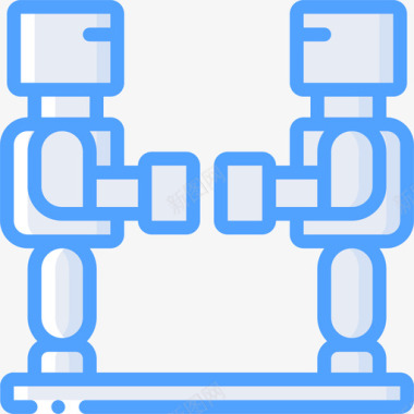 机器人玩具28蓝色图标图标