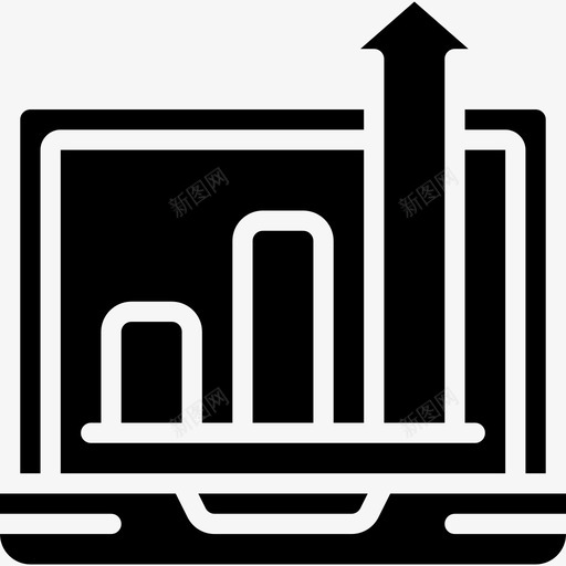 笔记本电脑网络性能填充图标svg_新图网 https://ixintu.com 填充 笔记本电脑 网络性能