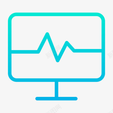 心电图4号医生室梯度图标图标